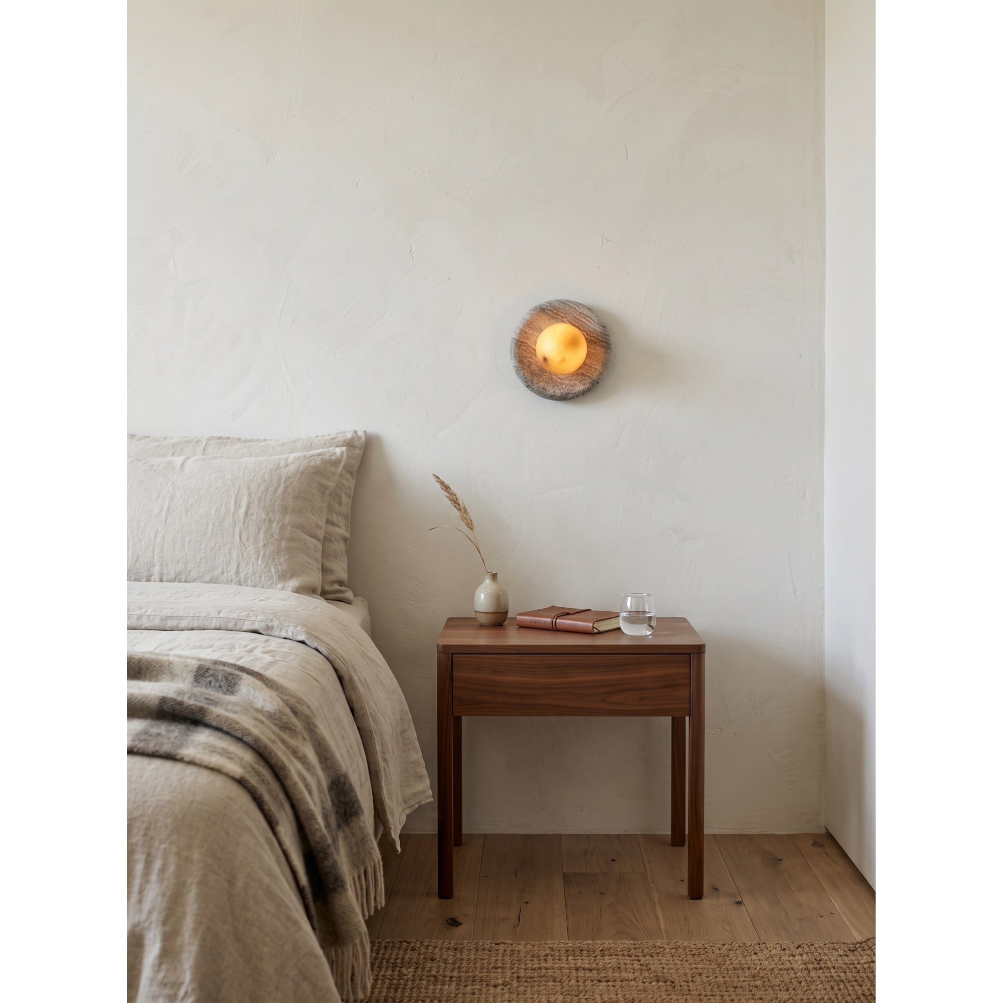 Orli Marble Alabaster Wall Sconce