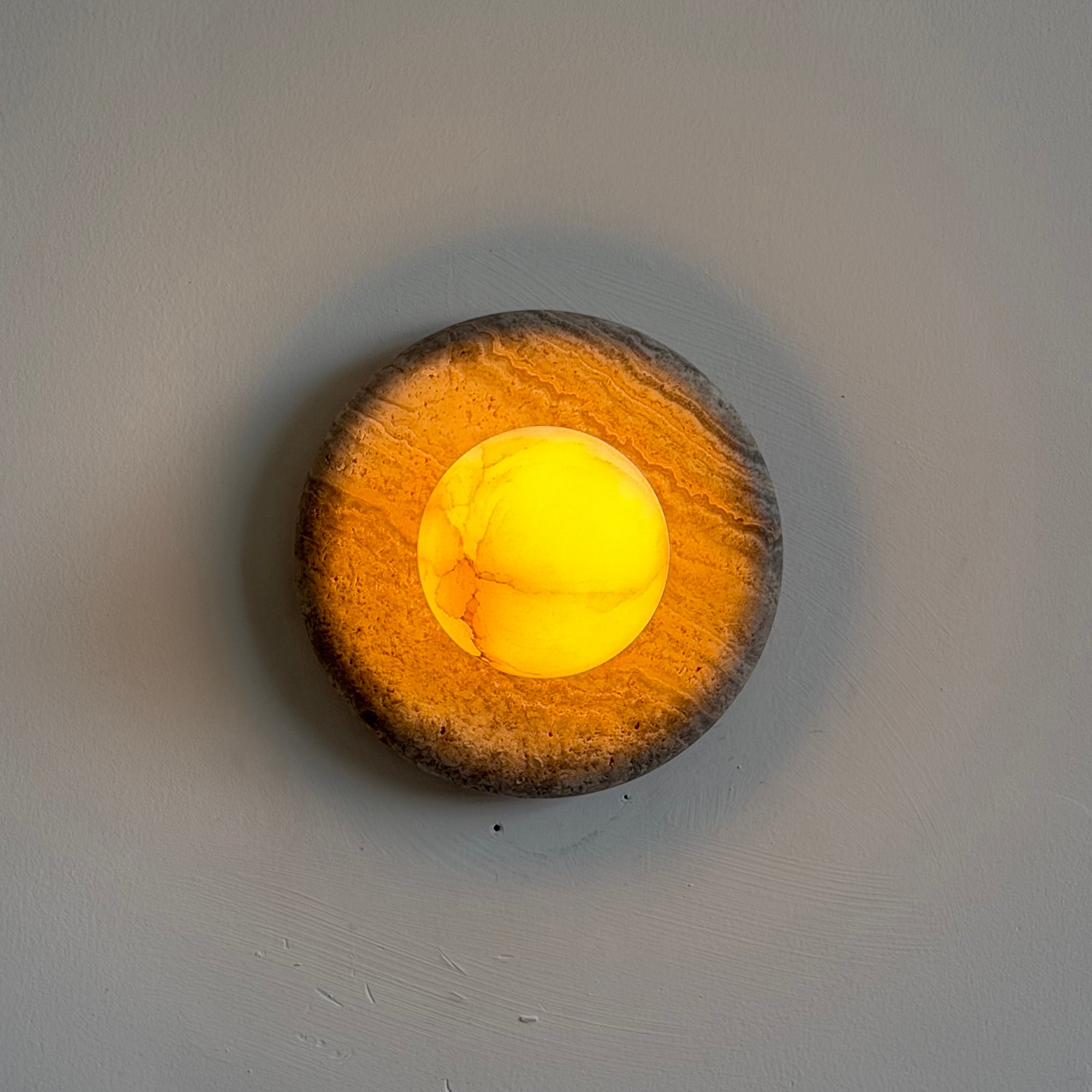 Orli Marble Alabaster Wall Sconce