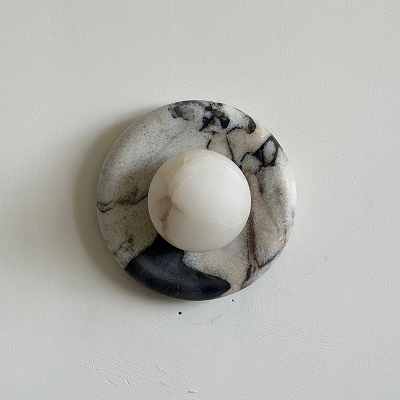 Orli Marble Alabaster Wall Sconce