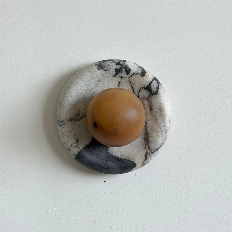 Orli Marble Alabaster Wall Sconce