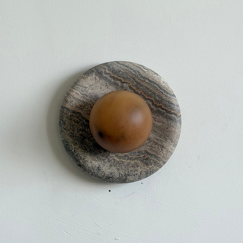 Orli Marble Alabaster Wall Sconce