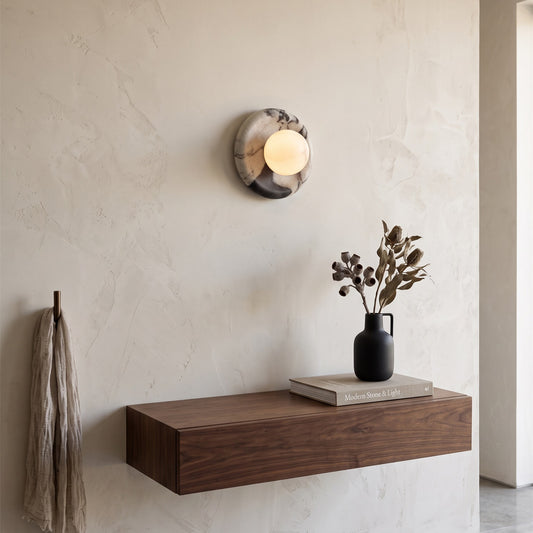 Orli Marble Alabaster Wall Sconce