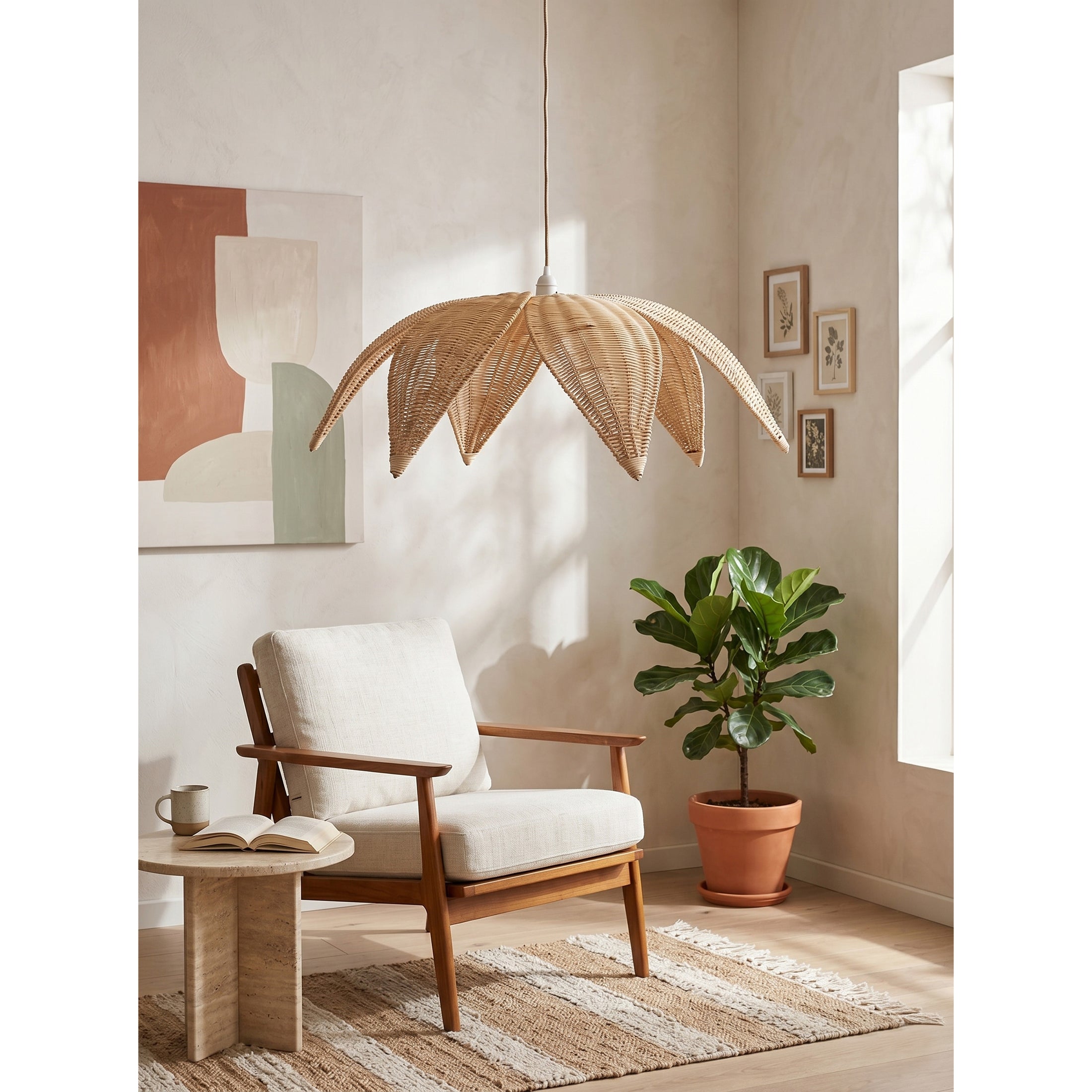 Rattan Leaves Pendant Lamp