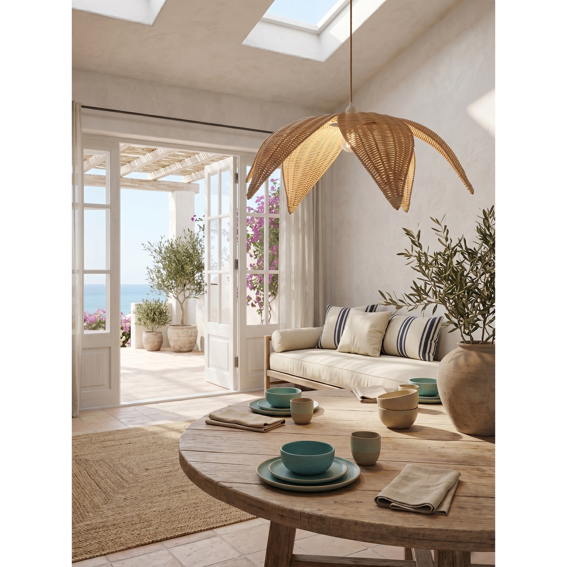 Rattan Leaves Pendant Lamp