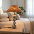 Load image into Gallery viewer, Rattan Marble Table Lamp
