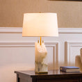 Load image into Gallery viewer, Raw Alabaster Table Lamp
