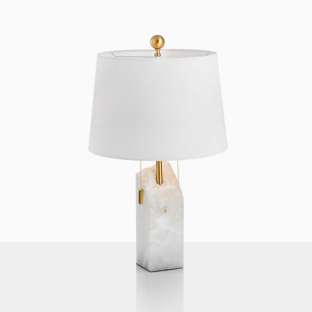 Raw Alabaster Table Lamp