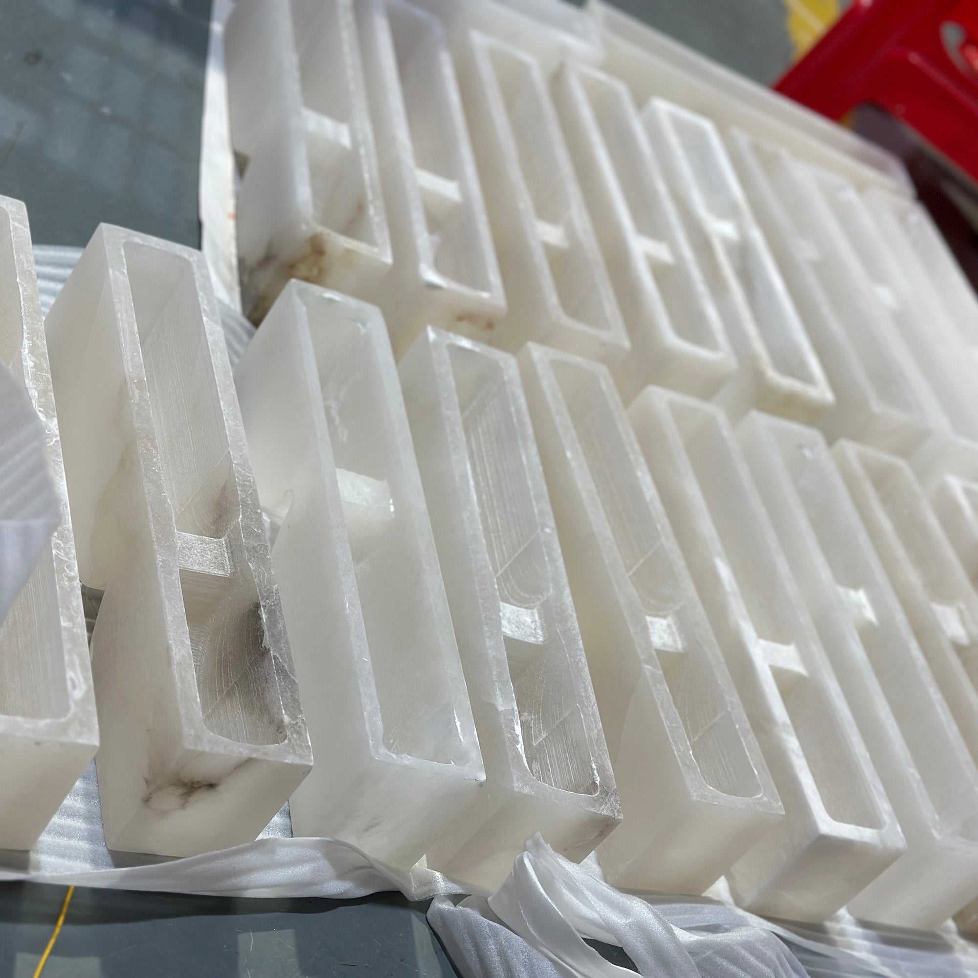 Rectangular Alabaster Wall Lamp