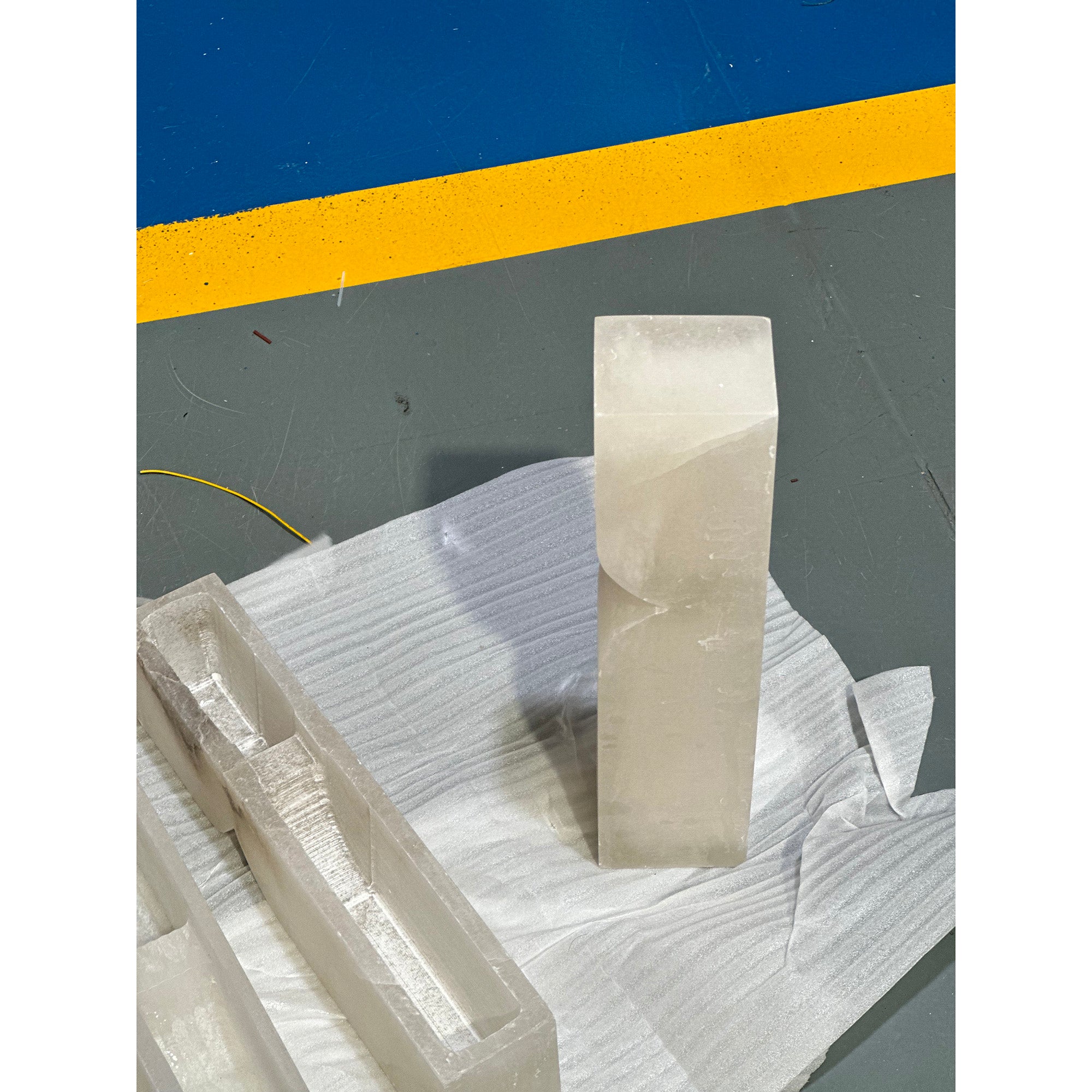 Rectangular Alabaster Wall Lamp