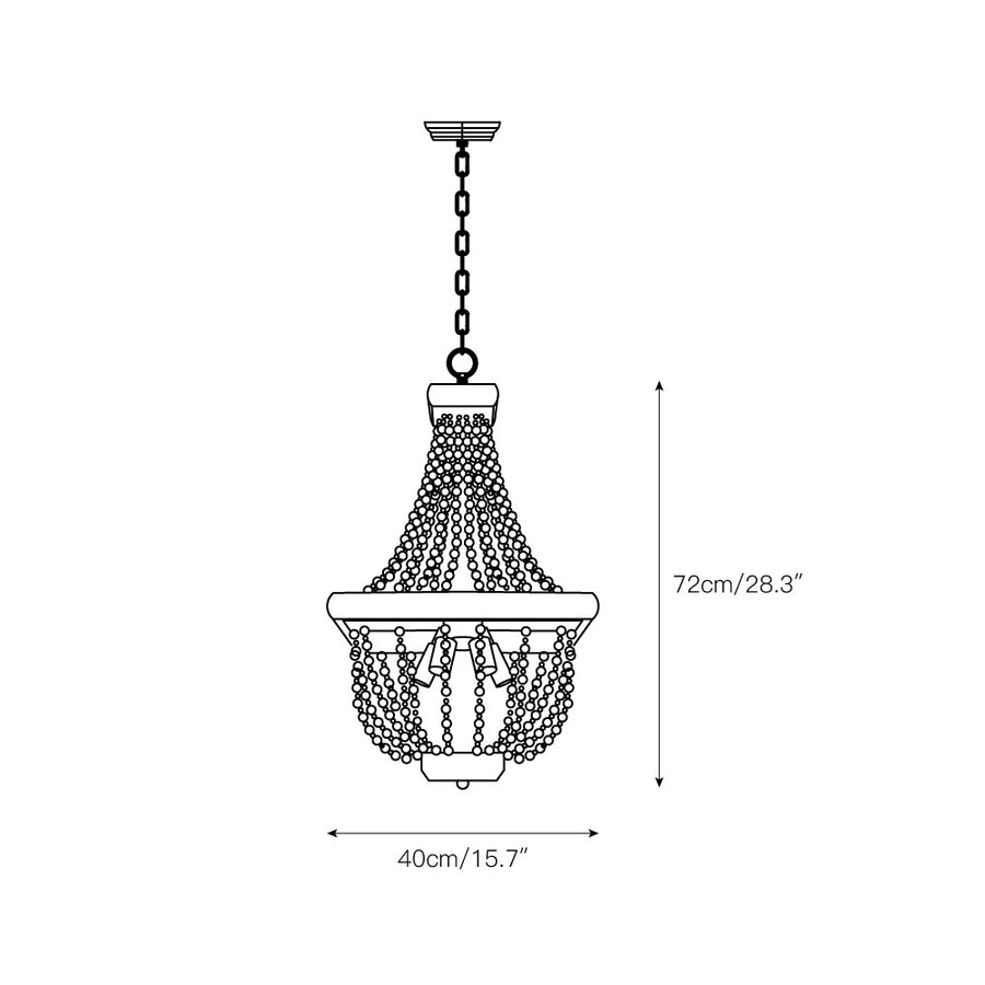 Regas Chandelier – detail 3 — Dimension drawings 1