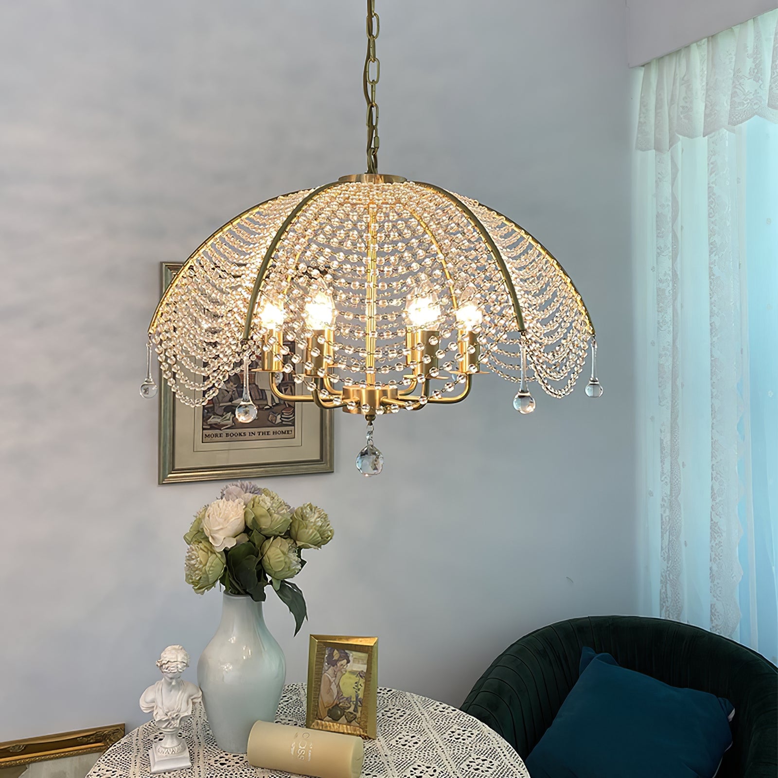 Regency Style Beads Chandelier