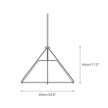 Remi Conical Pendant Lamp – detail 3 — Dimension drawings 1