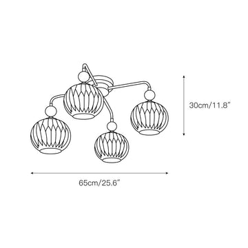 Renee Ceiling Lamp – detail 3 — Dimension drawings 1