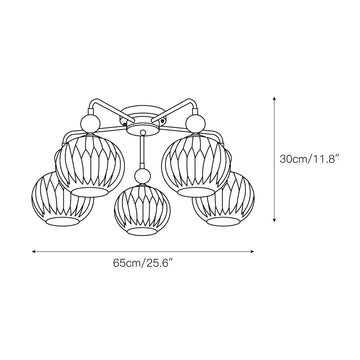 Renee Ceiling Lamp – detail 4 — Dimension drawings 2