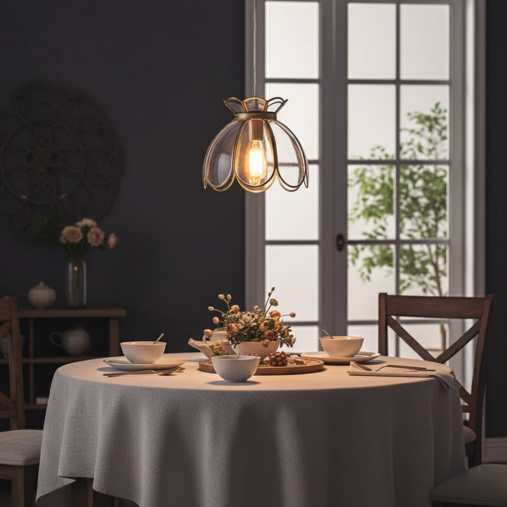 Retro Lotus Pendant Lamp