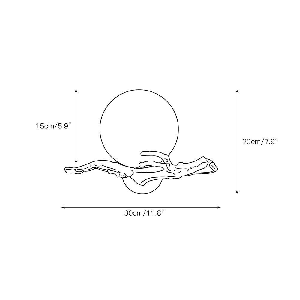 Retro Zweige Wandlampe