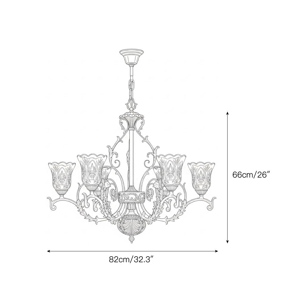 Revival Glass Chandelier