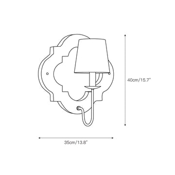 Rheam Wall Lamp – detail 3 — Dimension drawings 1