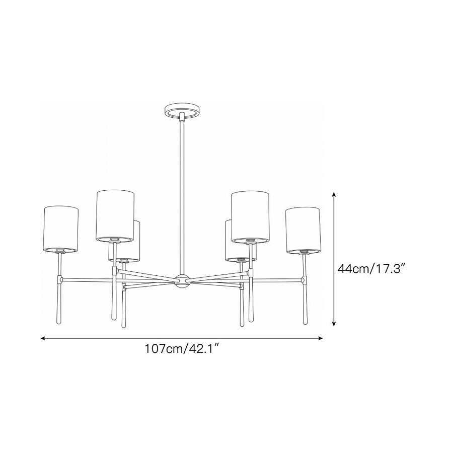 Rhodes Alabaster Chandelier – detail 4 — Dimension drawings 2