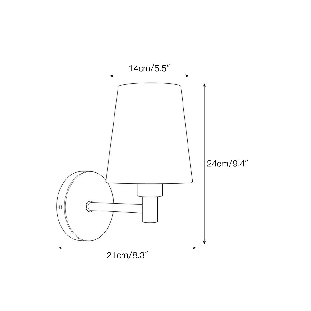 Rhodes Alabaster Short Wall Sconce