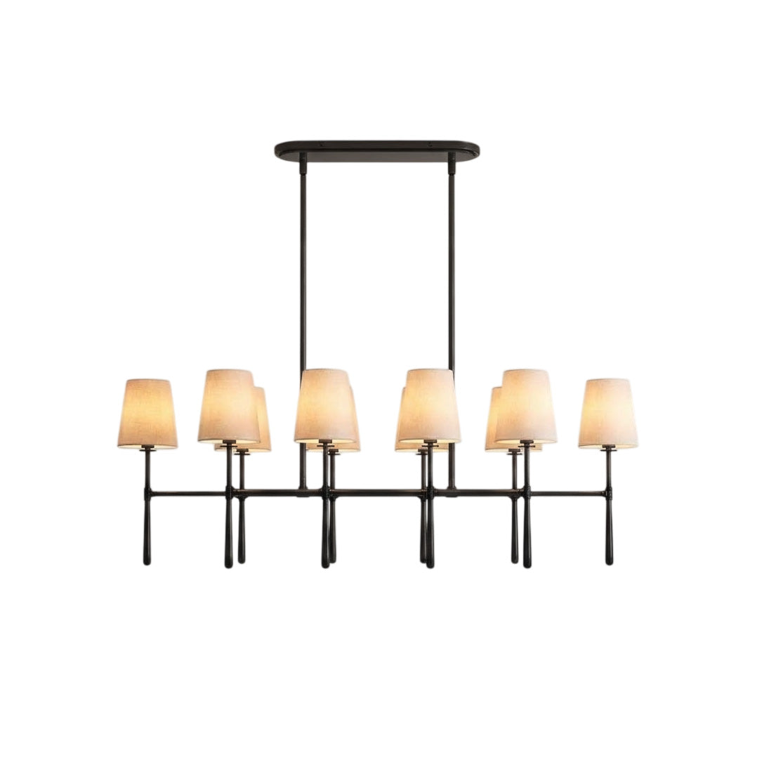 Rhodes Double Linear Chandelier