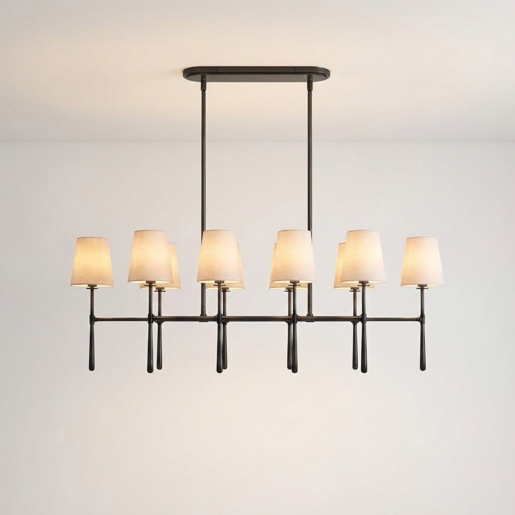 Rhodes Double Linear Chandelier
