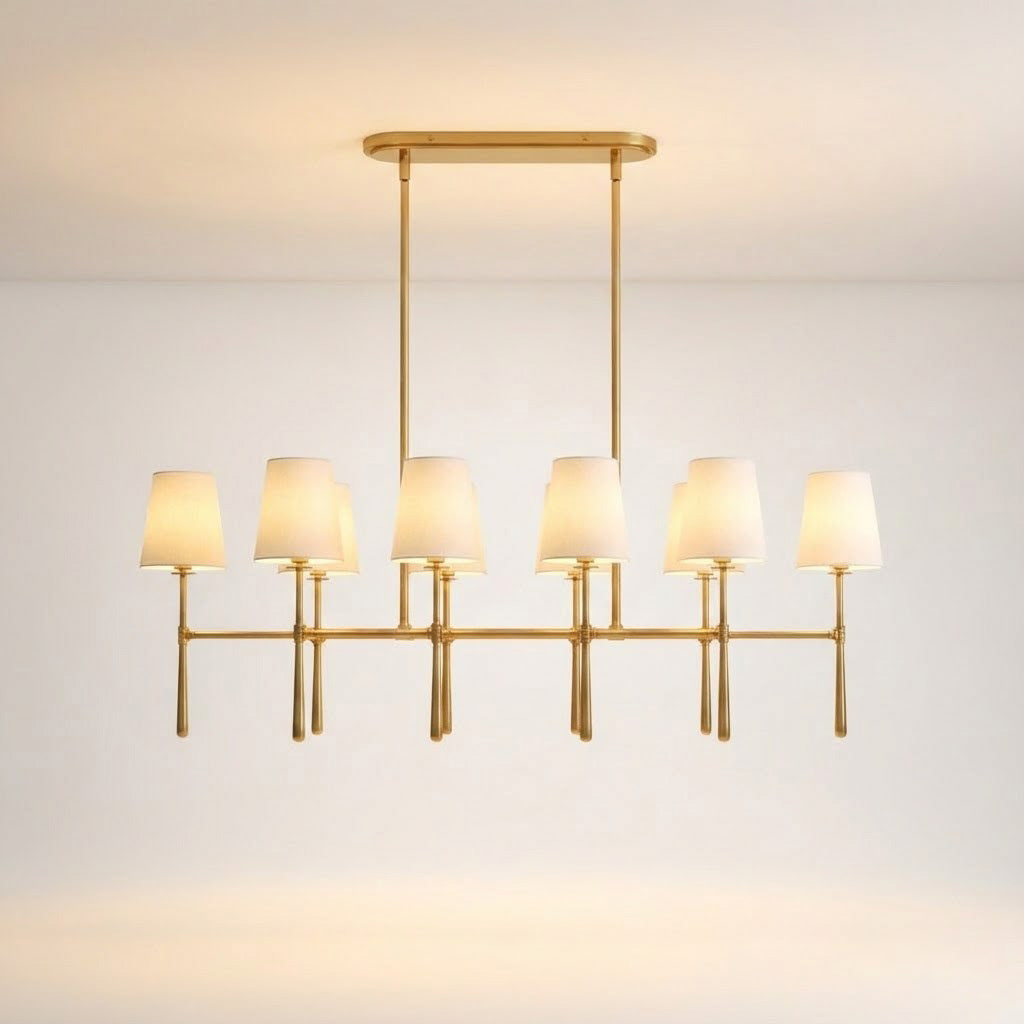 Rhodes Double Linear Chandelier