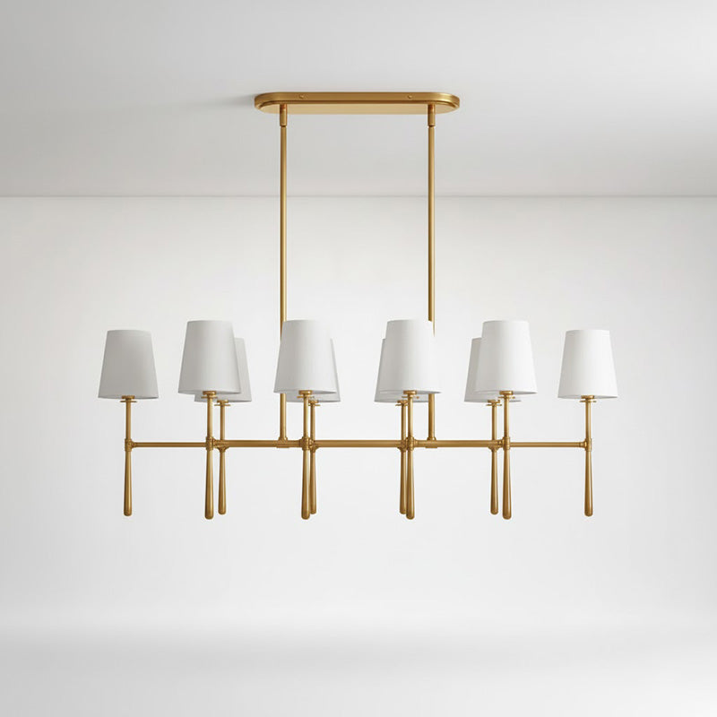 Rhodes Double Linear Chandelier