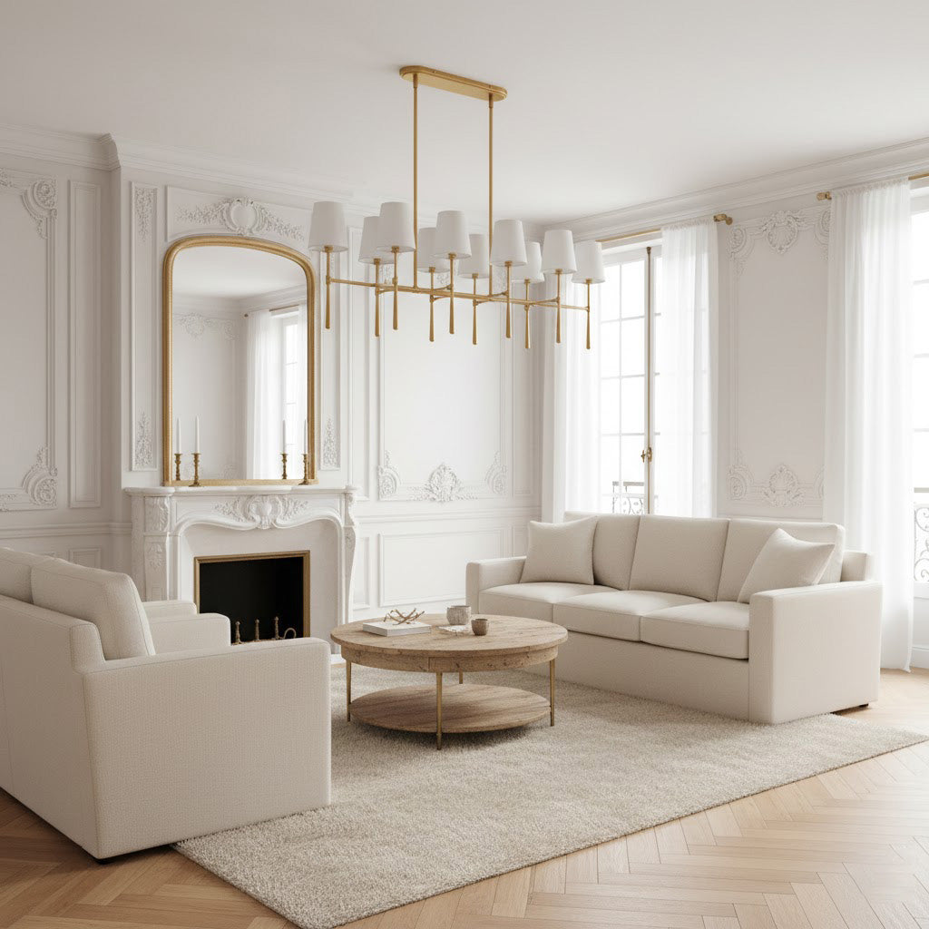 Rhodes Double Linear Chandelier