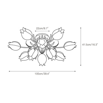 Ricko Ceiling Lamp – detail 5 — Dimension drawings 3