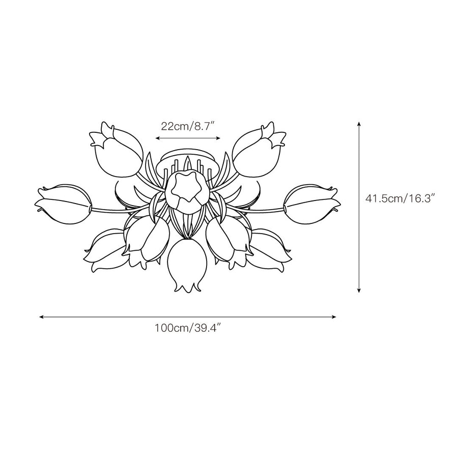 Ricko Ceiling Lamp – detail 5 — Dimension drawings 3