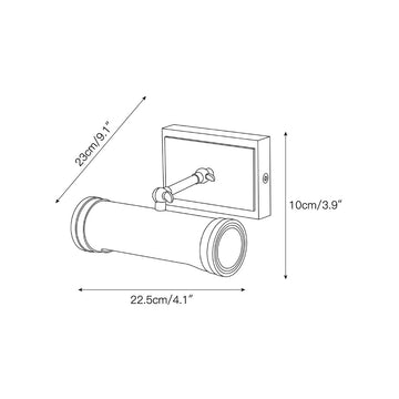 Ridgewood Wall Sconce – detail 3 — Dimension drawings 1