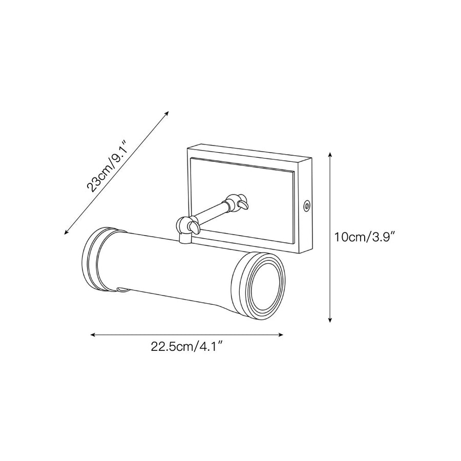 Ridgewood Wall Sconce – detail 3 — Dimension drawings 1