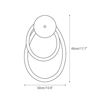 Rigel wall lamp – detail 4 — Dimension drawings 2