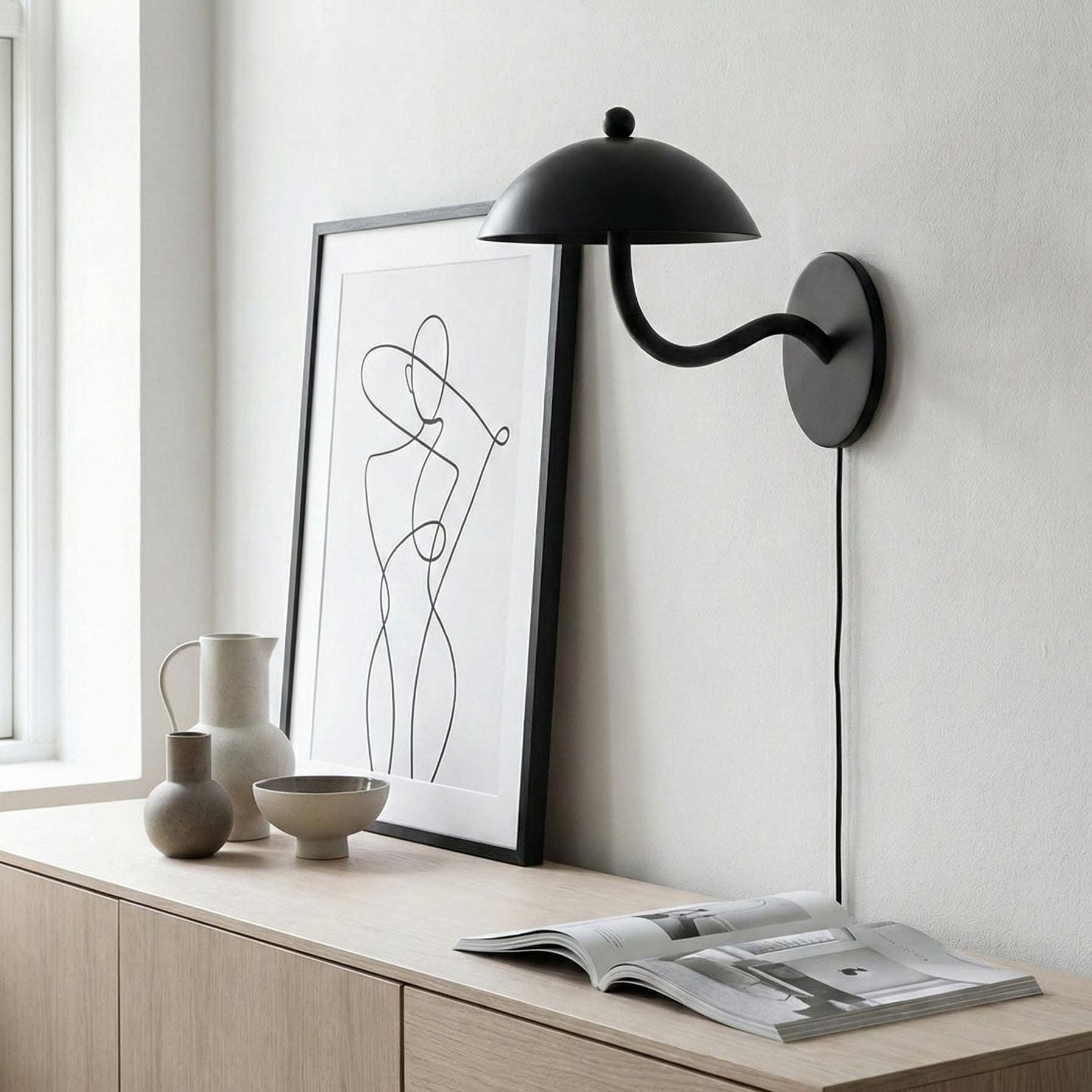 Ripple Plug-in Wall Lamp