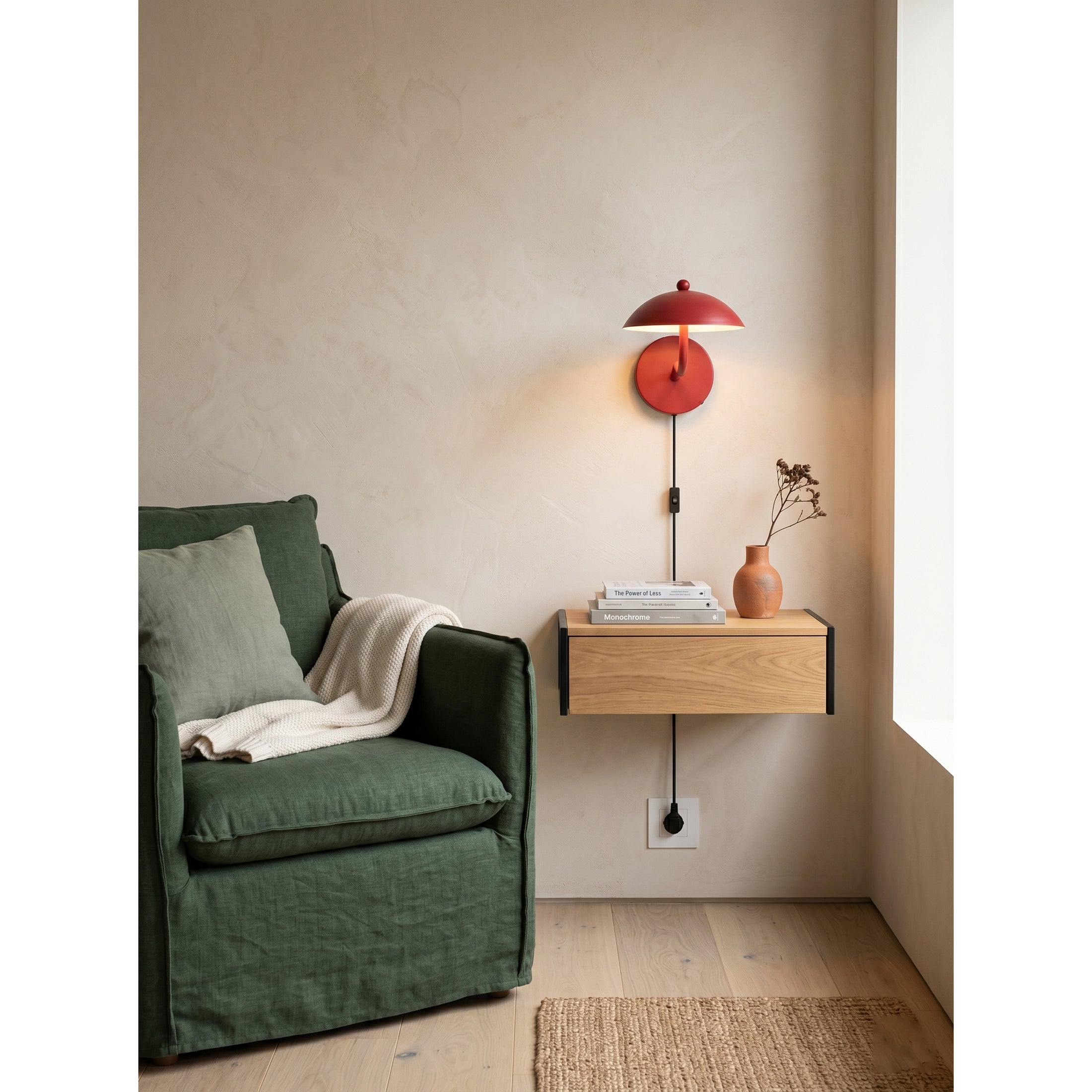 Ripple Plug-in Wall Lamp