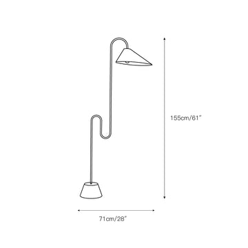 Roattino Floor Lamp – detail 3 — Dimension drawings 1