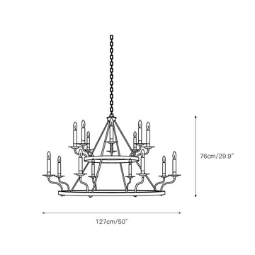 Robertson Chandelier – detail 4 — Dimension drawings 1