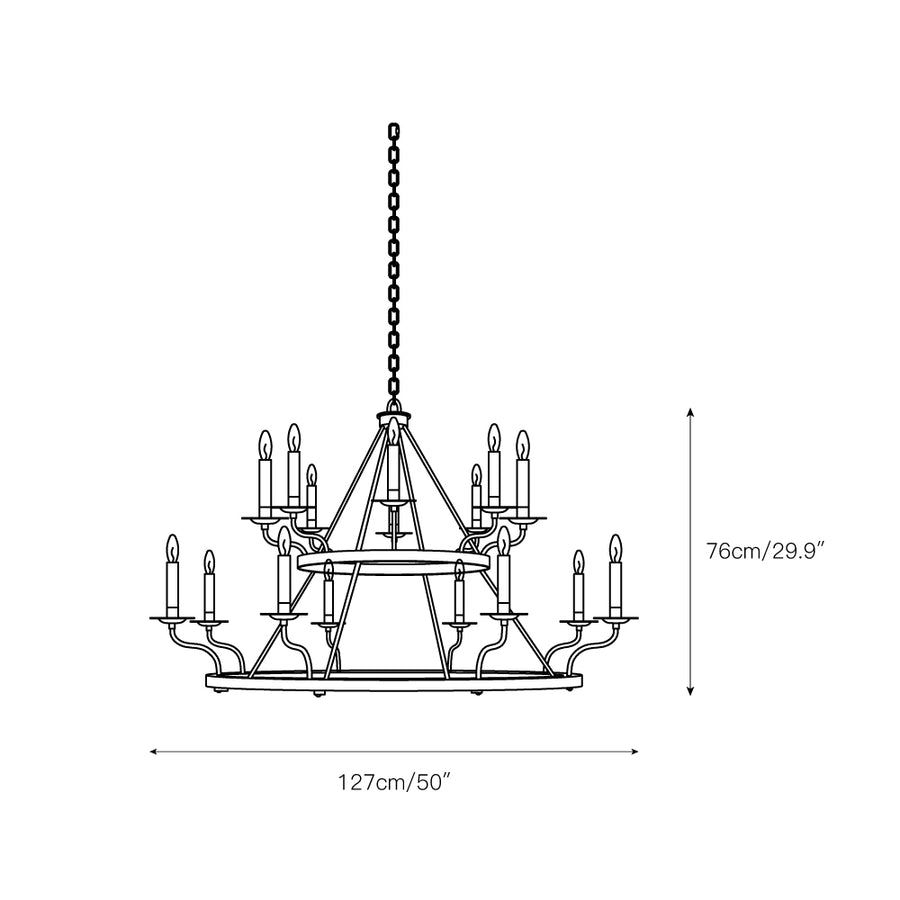 Robertson Chandelier – detail 4 — Dimension drawings 1