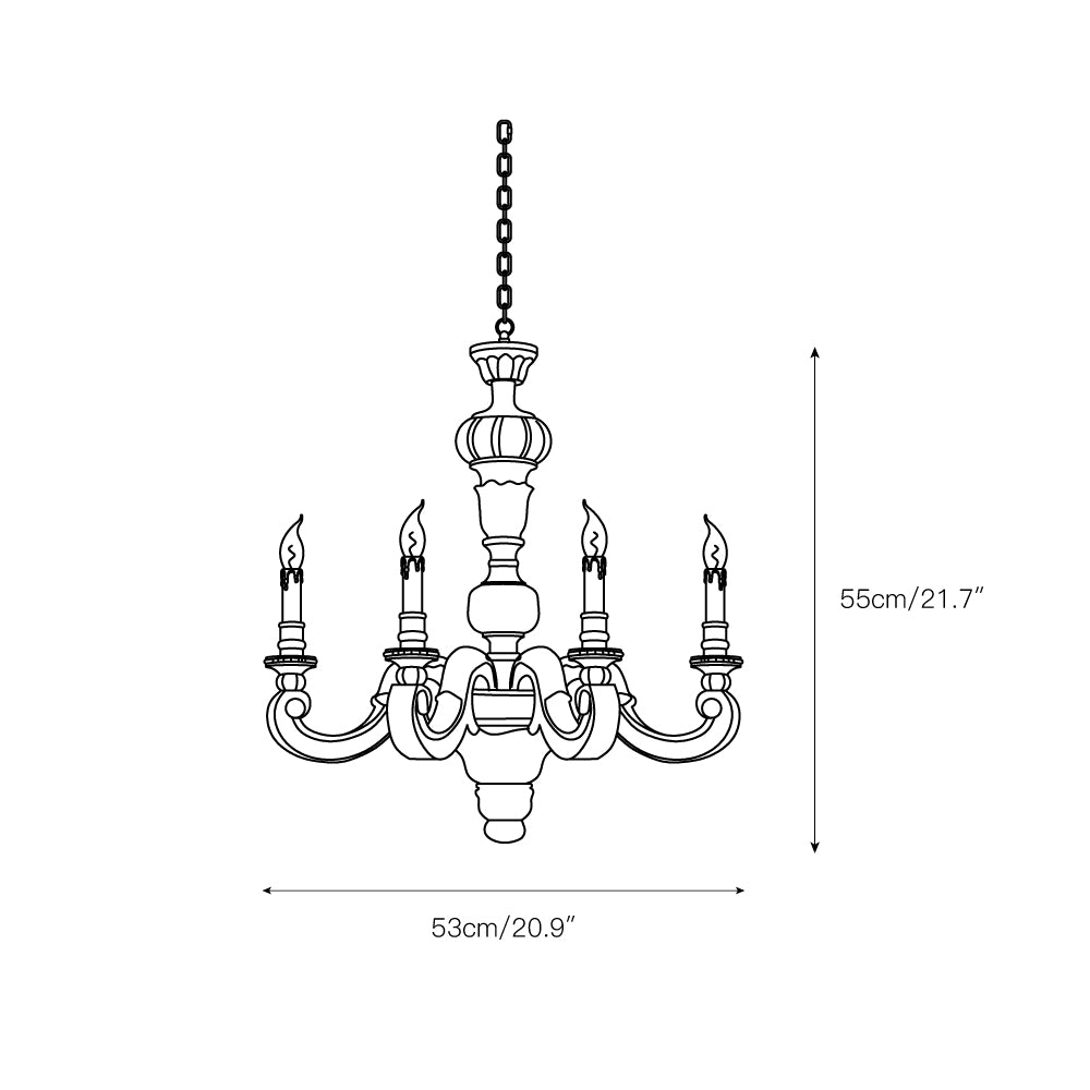 Roman Pillar Chandelier