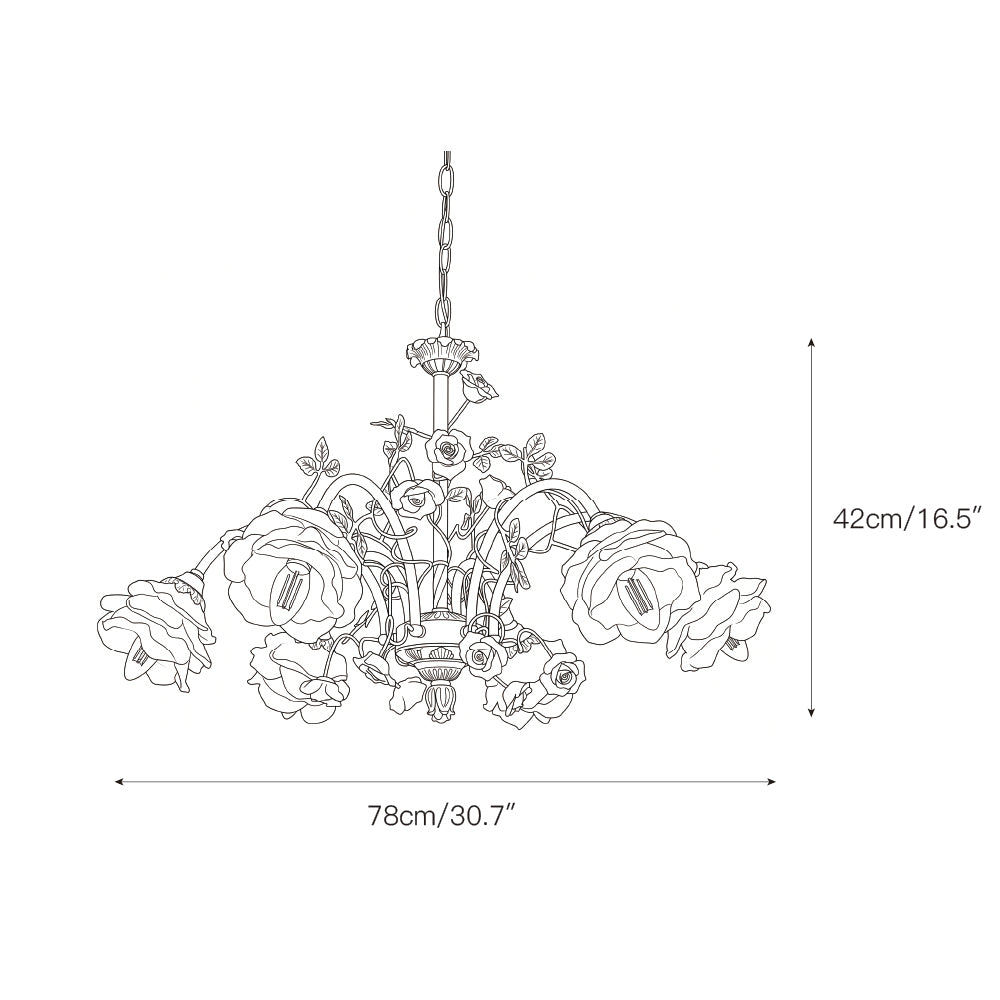 Rosalie Floral Chandelier