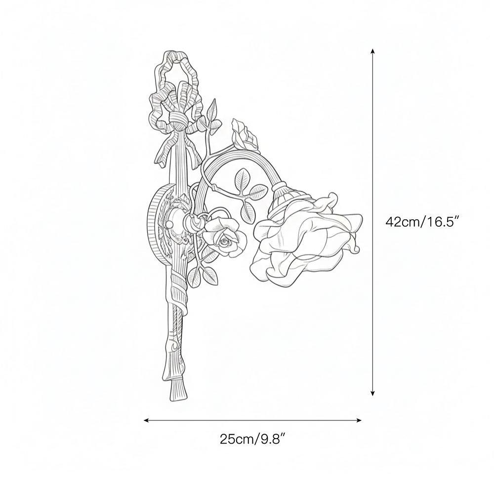 Rosalie Floral Wall Lamp