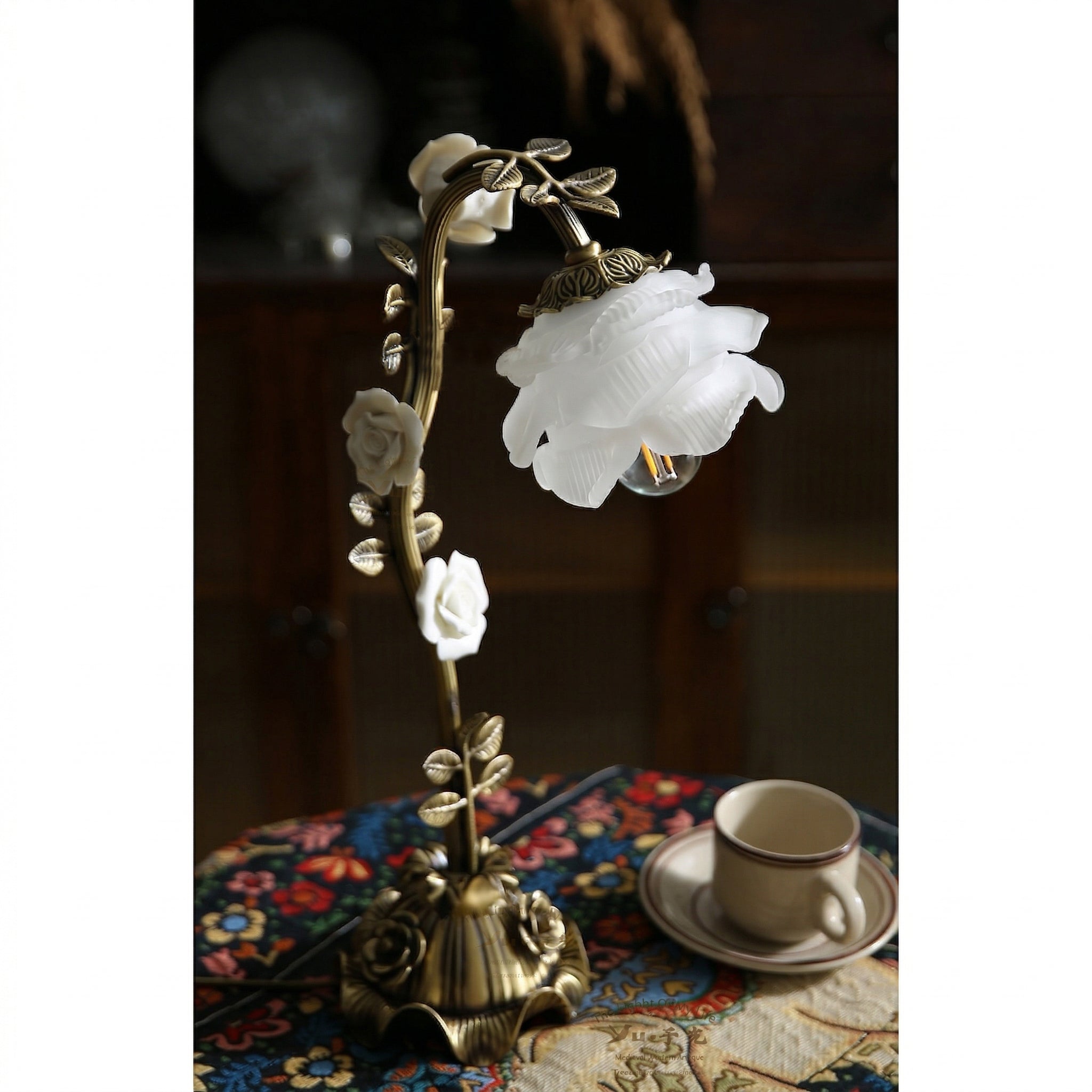 Rosalie Floral Table Lamp