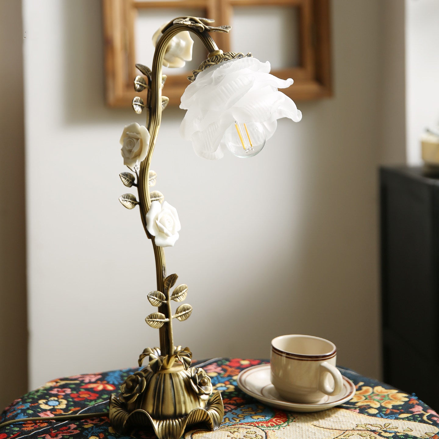Rosalie Floral Table Lamp