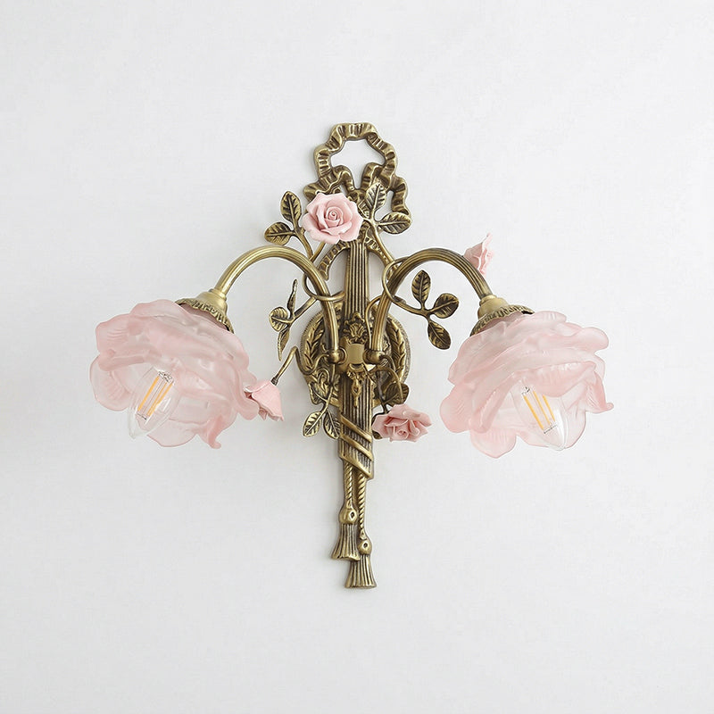 Rosalie Floral Pink Sconce