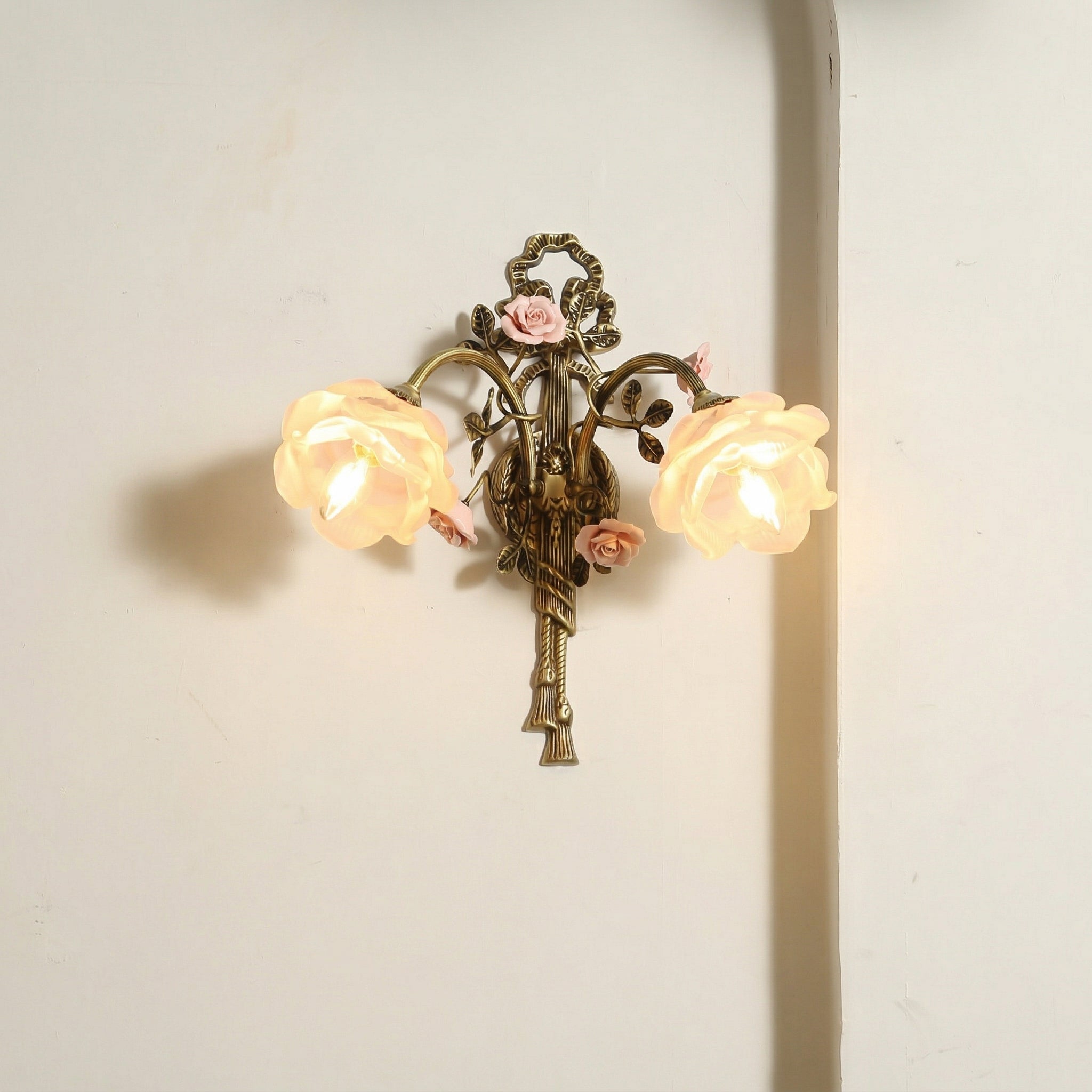 Rosalie Floral Pink Sconce