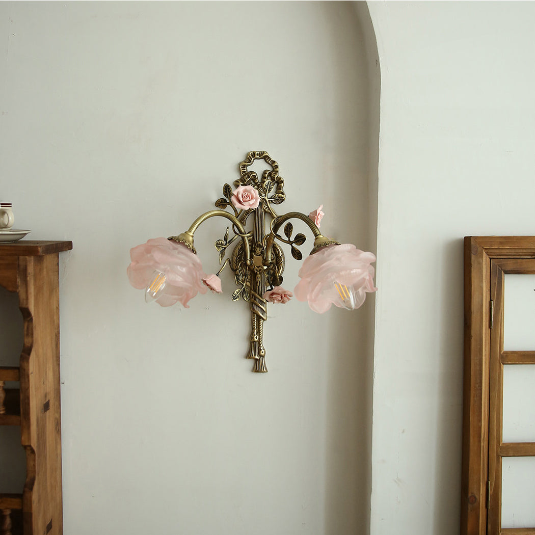 Rosalie Floral Pink Sconce