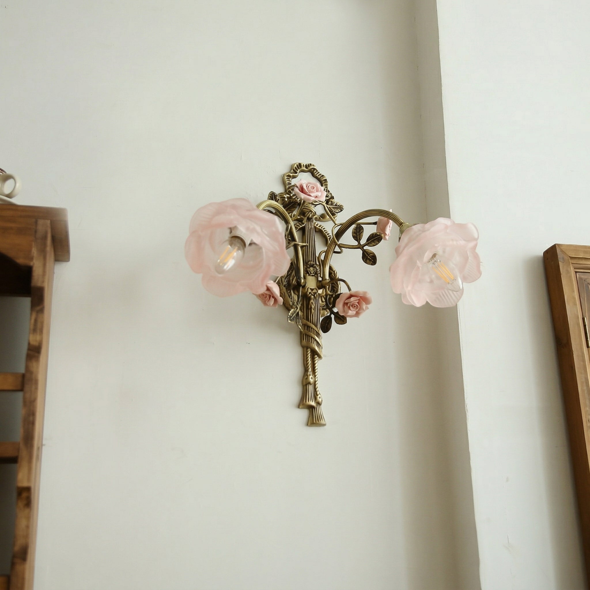 Rosalie Floral Pink Sconce