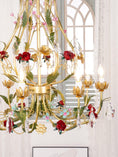 Load image into Gallery viewer, Rose Flowers Chandelier
