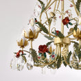 Load image into Gallery viewer, Rose Flowers Chandelier
